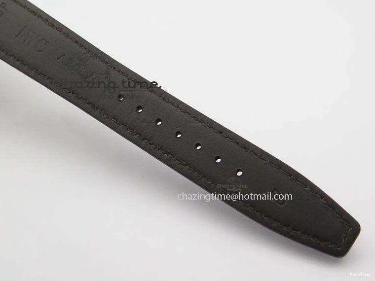 MIROTIME 0115 Portuguese IW371415 ZF 1:1 Best Edition RG Black dial On Brown Leather Strap A Modern 7286